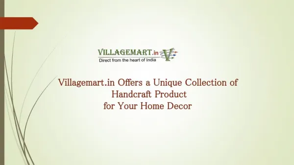 Villagemart.in Handicraft Portal in India
