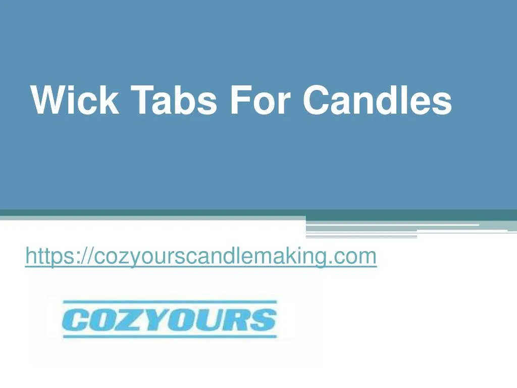 wick tabs for candles