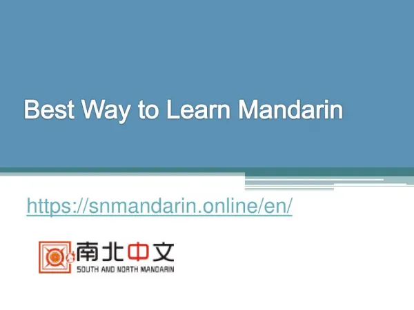 Best Way to Learn Mandarin - Snmandarin.online