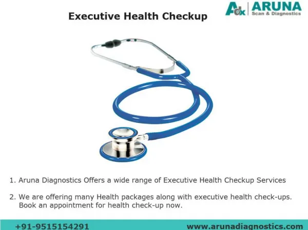 Executive Health Checkups at A S rao Nagar
