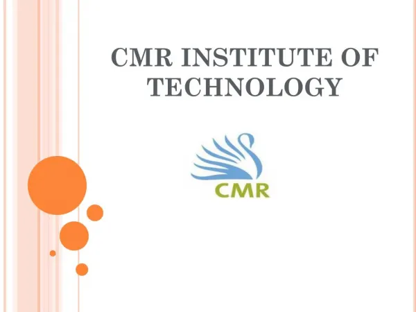 CMR INSTITUTE OF TECHNOLOGY BANGALORE (CMRIT)