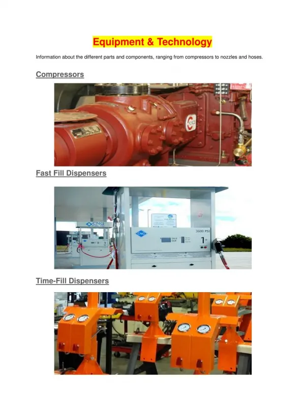CNG Equipment
