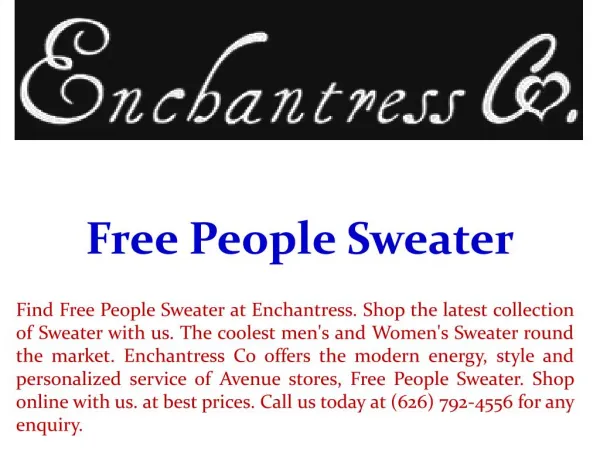 Free People Sweater