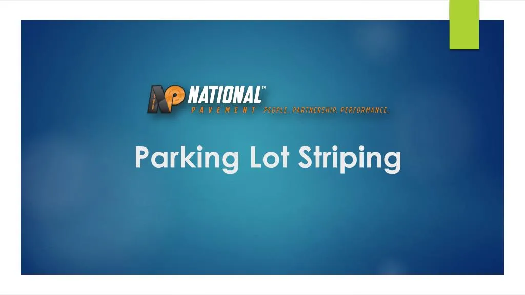parking lot striping