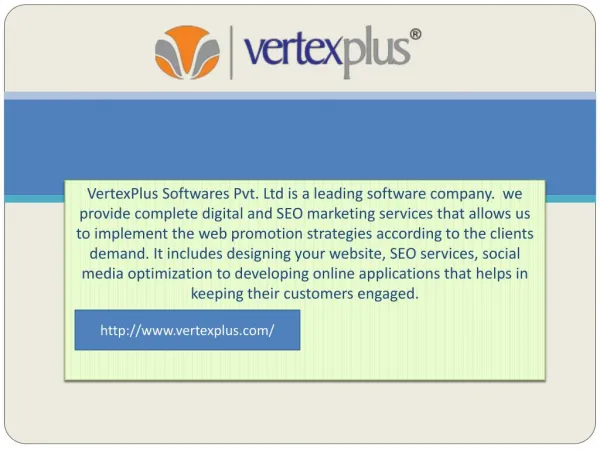 Services provided by VertexPlus