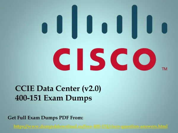 New Cisco 400-151 Exam Dumps Questions - Dumps4Download.us