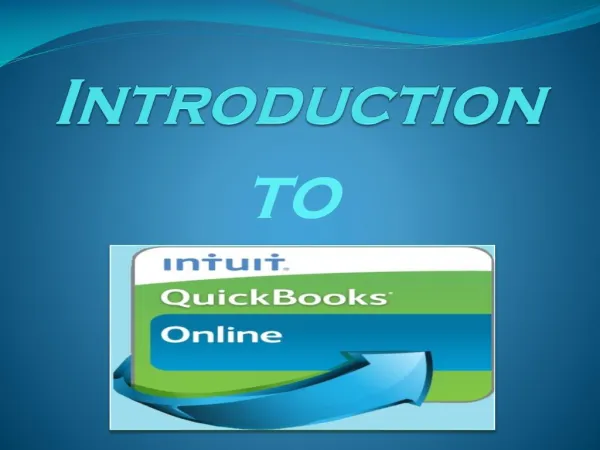 Introduction to QuickBooks Online
