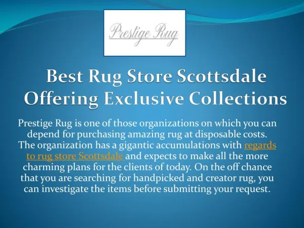 Best Rug Store Scottsdale Offering Exclusive Collections