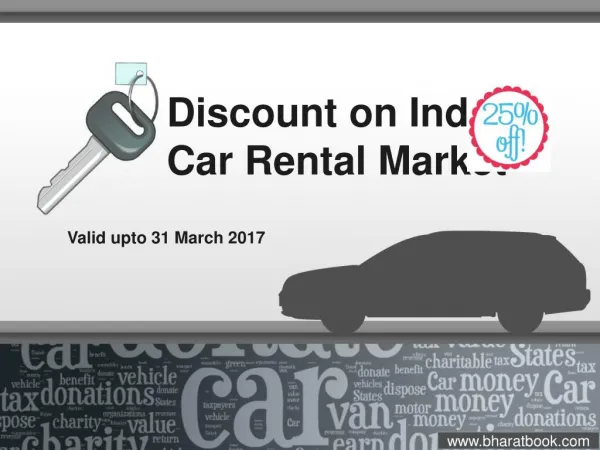 Discount on India Car Rental Market Valid upto 31 March 2017