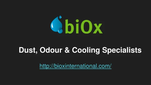 Odour, Cooling & Dust Suppression Products