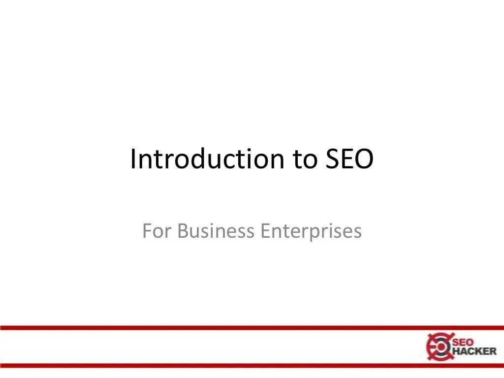 introduction to seo for business enterprises