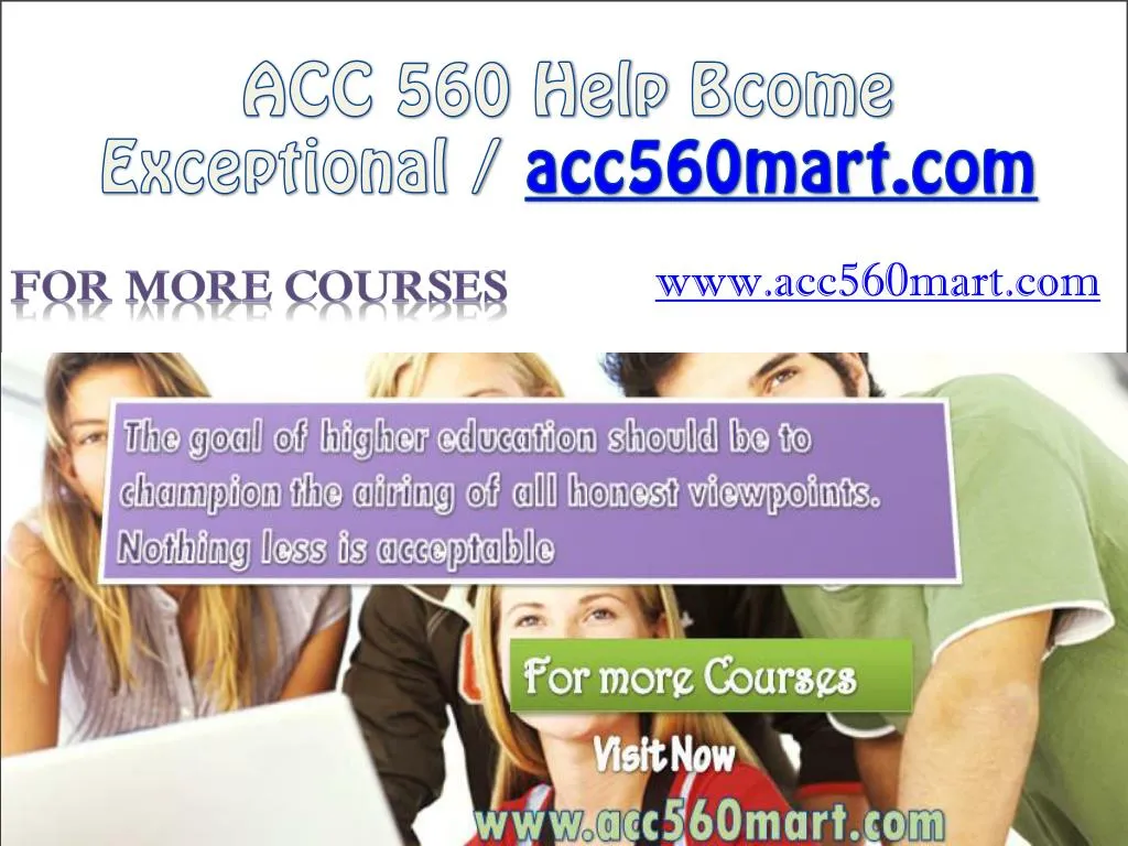 acc 560 help bcome exceptional acc560mart com