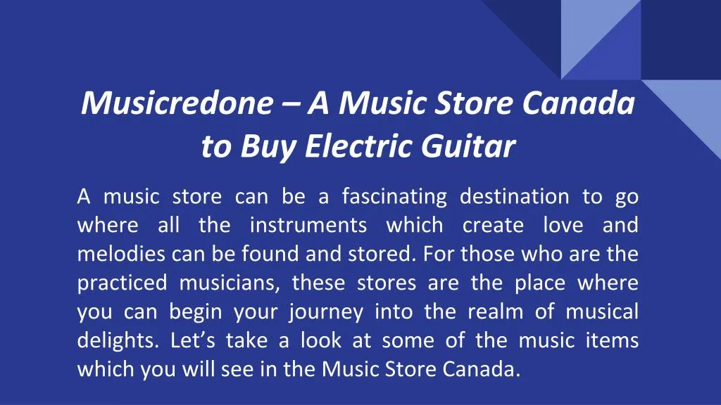musicredone a music store canada to buy electric guitar