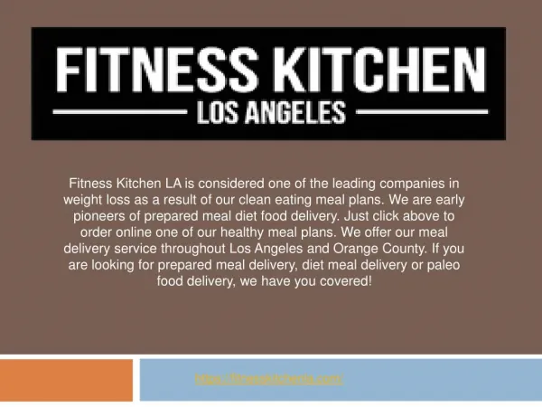 Meal Delivery Plans Pricing - LA - San Diego