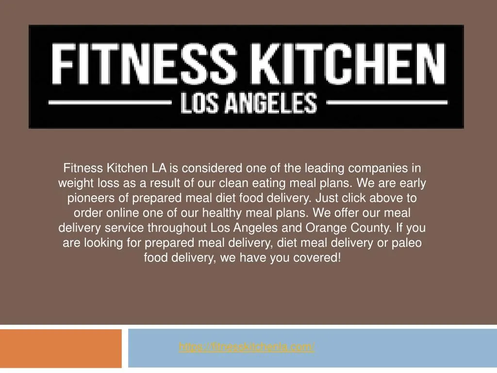 fitness kitchen la is considered