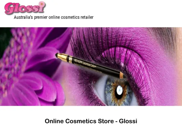 Online Cosmetics Store –Glossi
