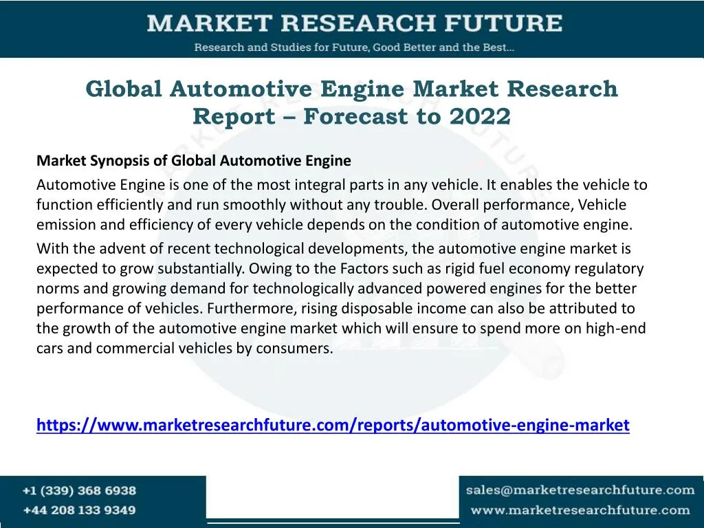 global automotive engine market research report forecast to 2022