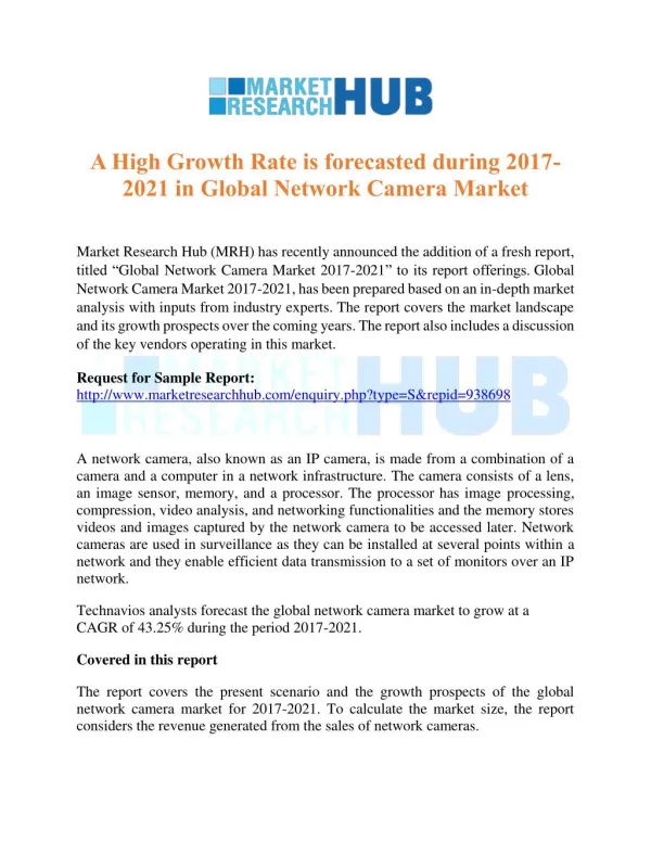 a high growth rate is forecasted during 2017 2021