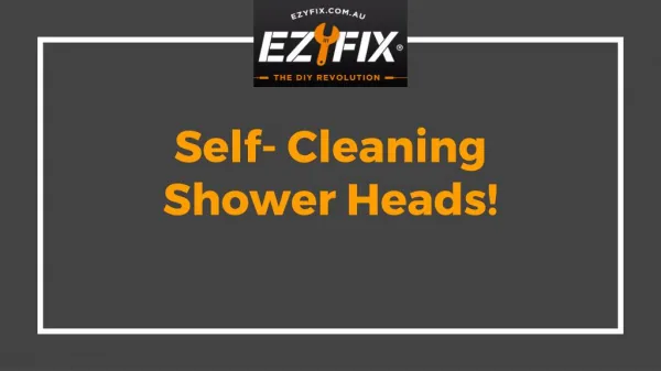 Self Cleaning Shower Heads! - Ezyfix