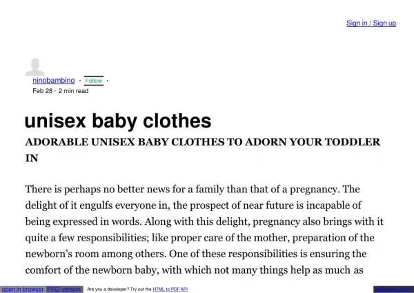 unisex baby clothes newborn