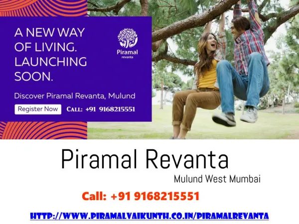 Piramal Realty New Project Revanta Mulund West Mumbai