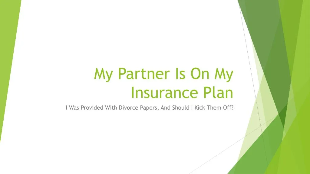 my partner is on my insurance plan