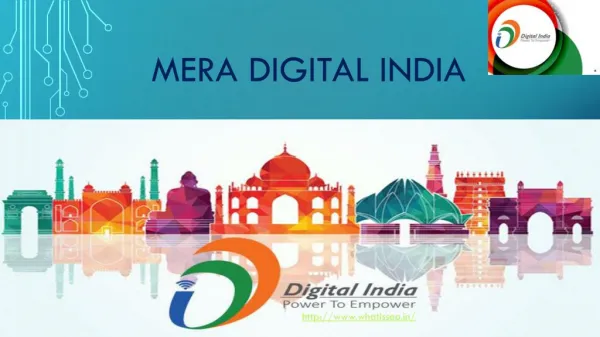 PPt With animation on Mera Digital India