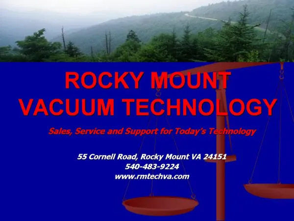 ROCKY MOUNT VACUUM TECHNOLOGY