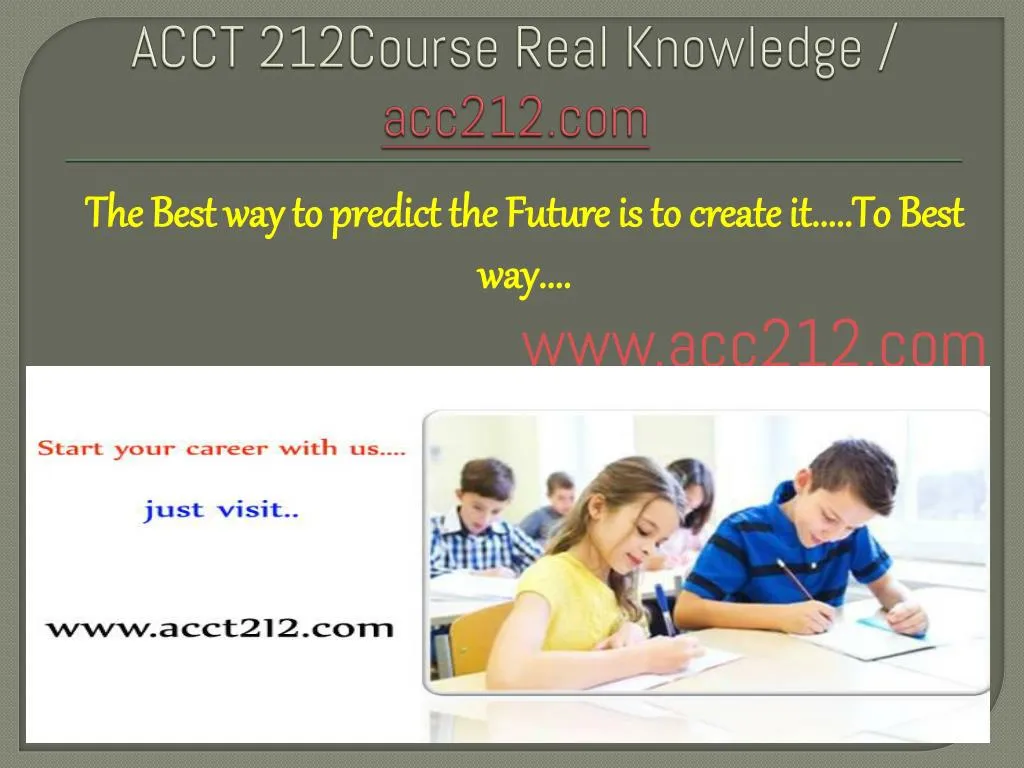 acct 212course real knowledge acc212 com
