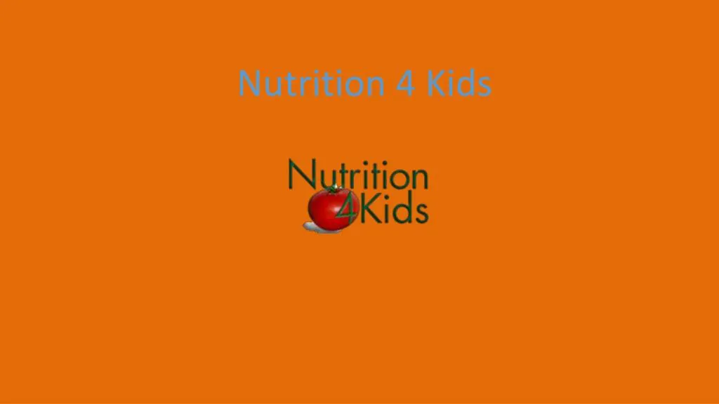 nutrition 4 kids