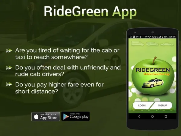 Ride Green Taxi App
