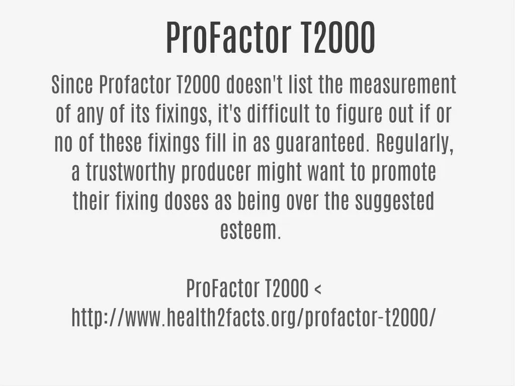 profactor t2000 profactor t2000