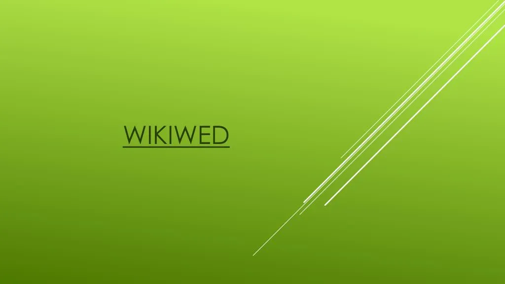 wikiwed