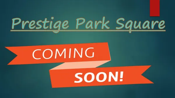 Prestige Park Square | Designer Home Planner