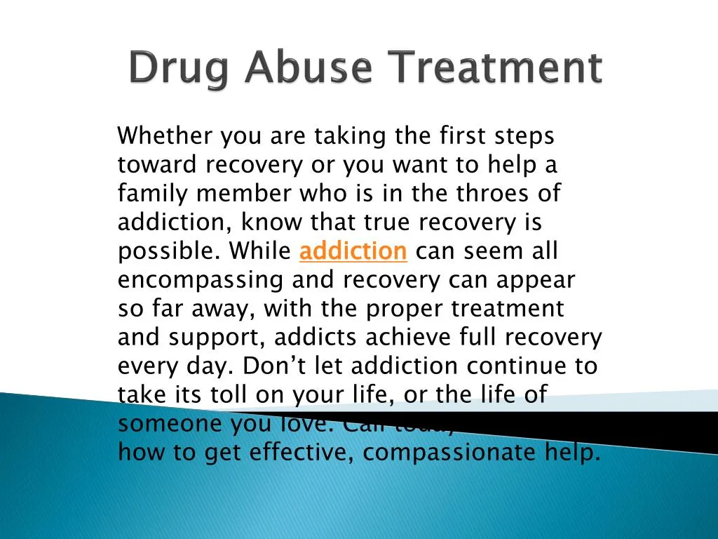 drug abuse treatment