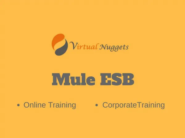 Live Mule ESB Online Training | Tutorials | Demo
