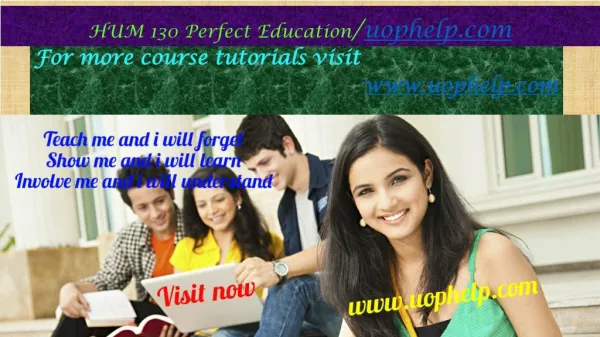 HUM 130 Perfect Education/uophelp.com