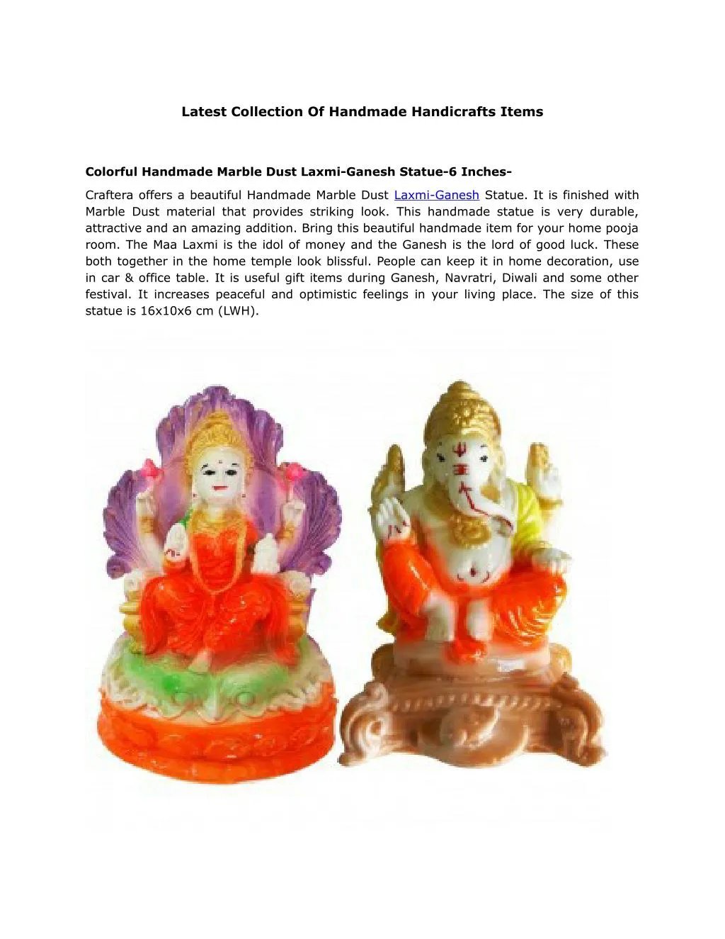 latest collection of handmade handicrafts items