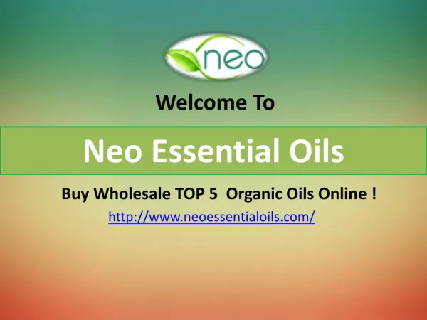 Buy Wholesale TOP 5 Organic Oils Online !