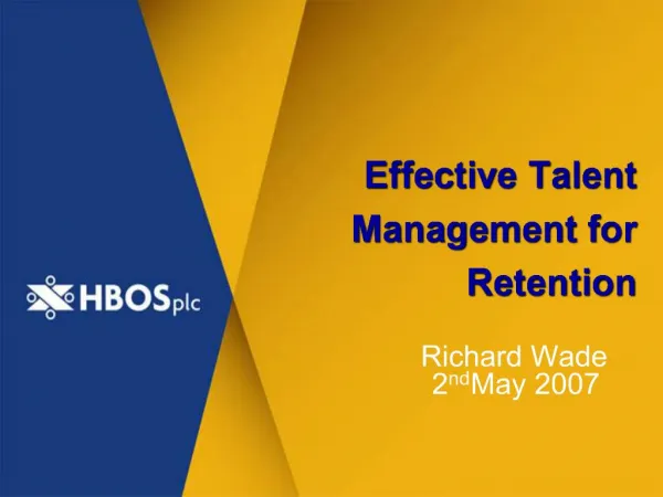 Effective Talent Management for Retention