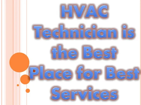 HVAC Technician is the Best Place for Best Services