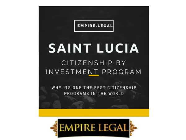 Saint Lucia Citizenship by Investment Program