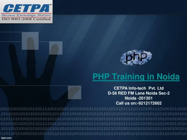 PHP Training In Noida