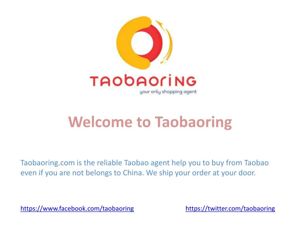 welcome to t aobaoring taobaoring