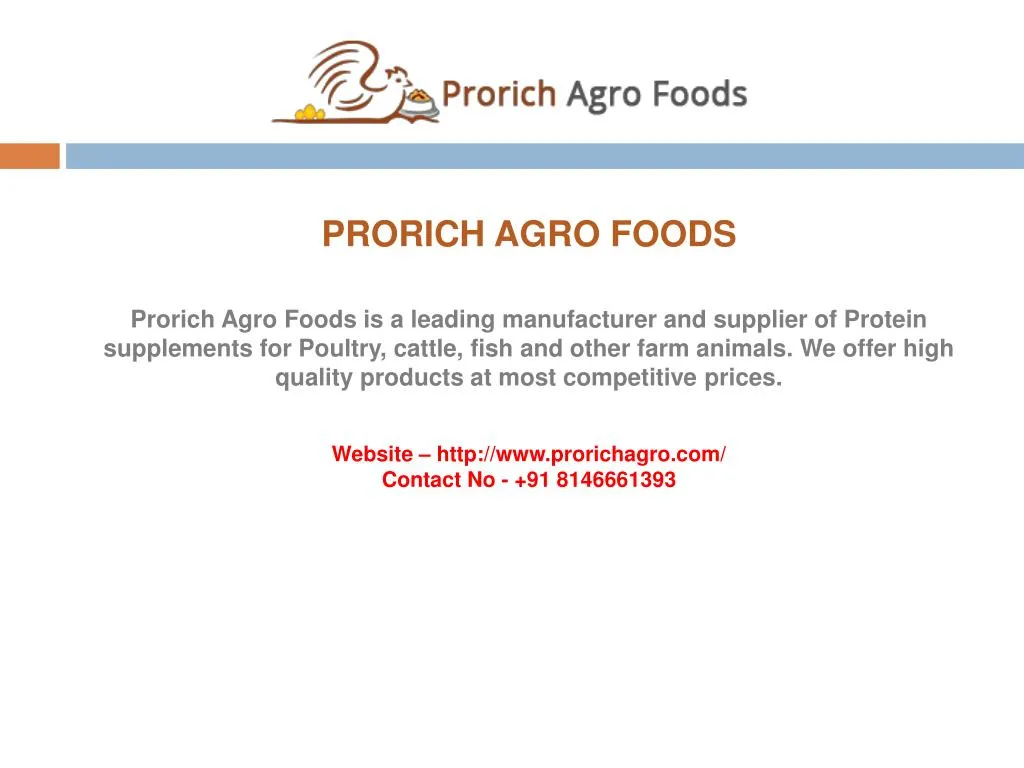 prorich agro foods prorich agro foods