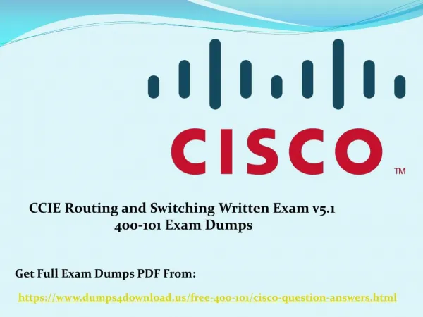 How Can You Prepare Cisco 400-101 Exam - Updated Dumps