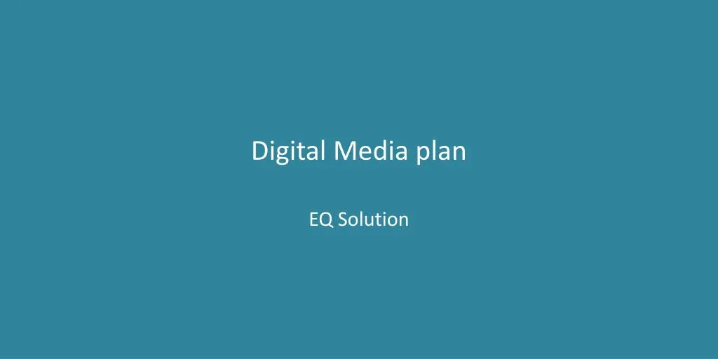 digital media plan