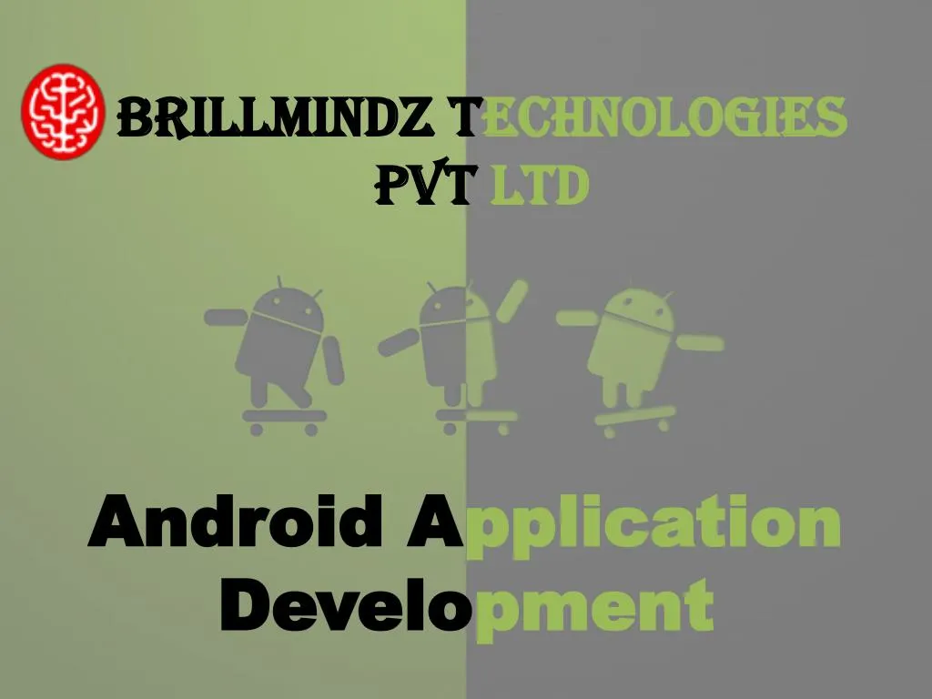 android a pplication develo pment