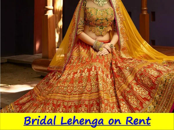 bridal lehenga on rent