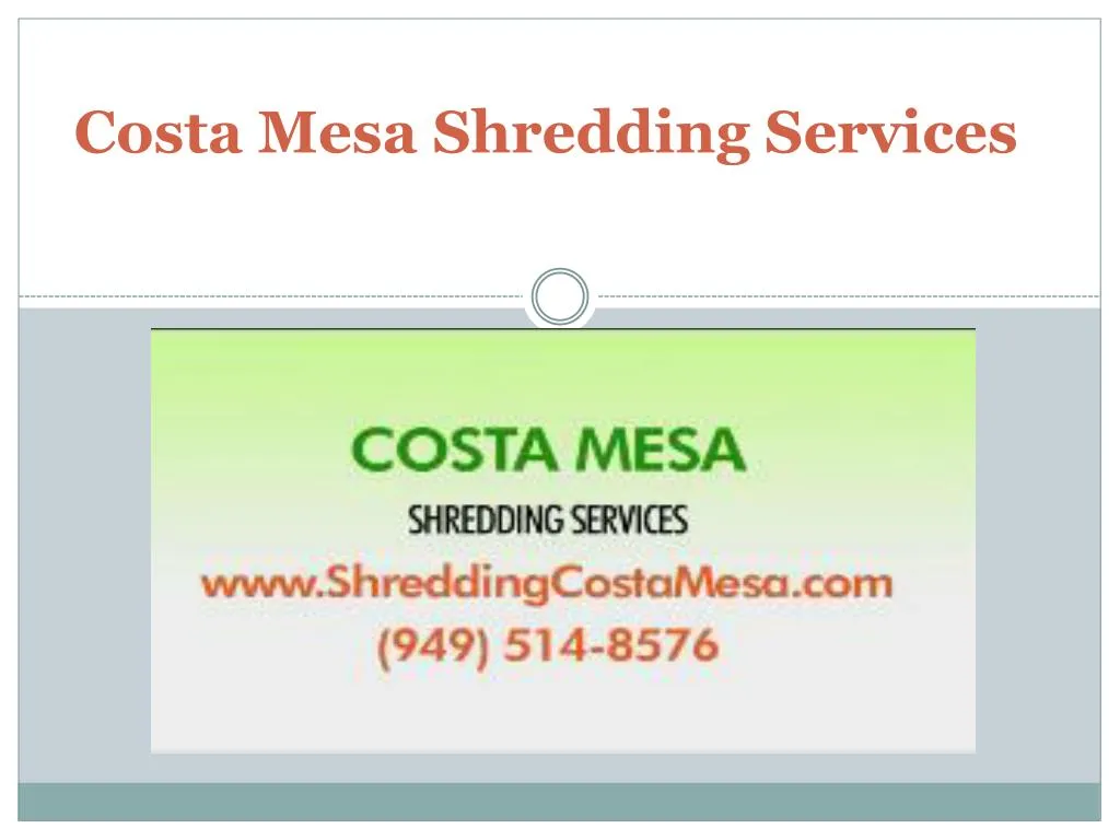 costa mesa shredding services
